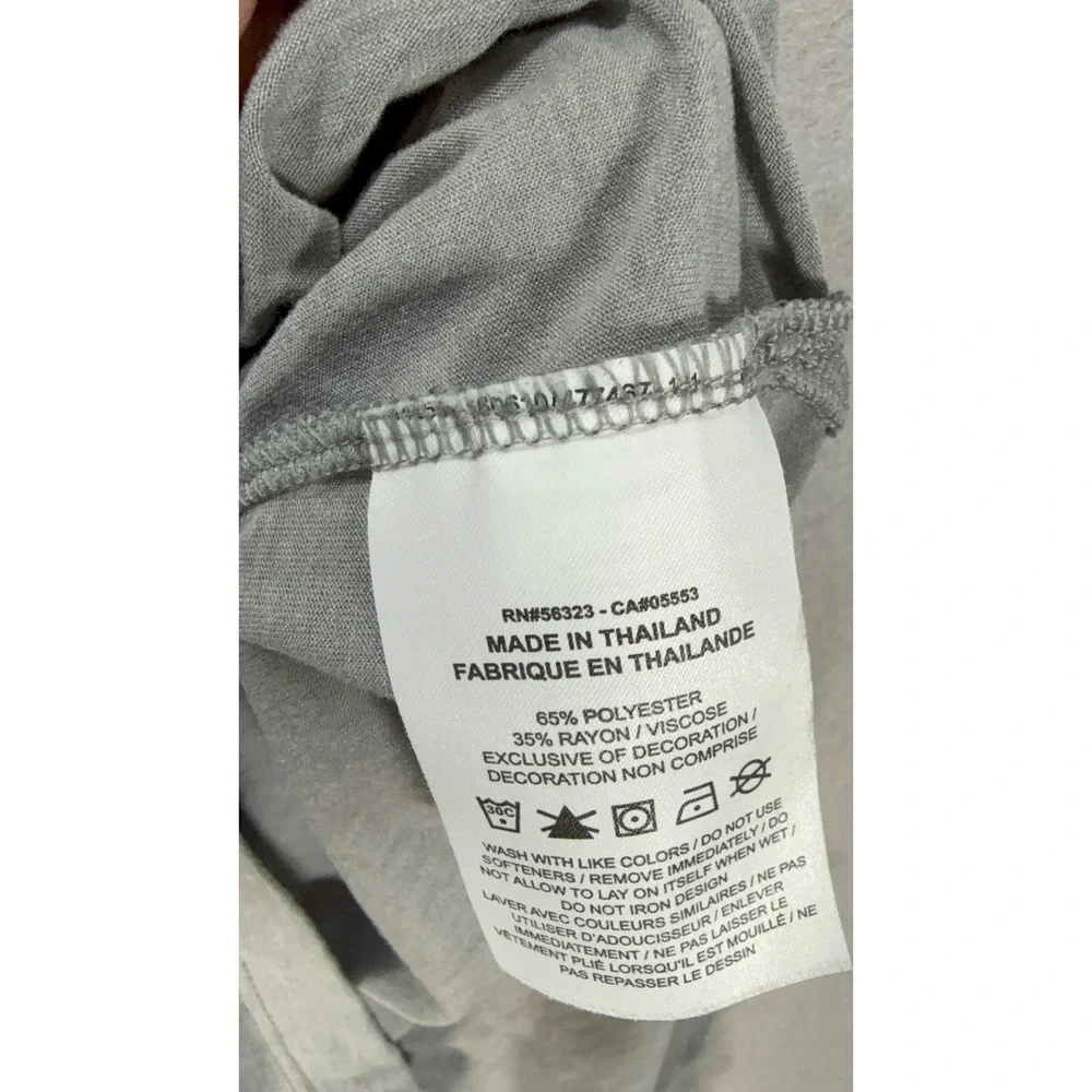 Nike Dri-FIT Womens Racerback Tank Top Heather Gray Small Scoop Neck Workout